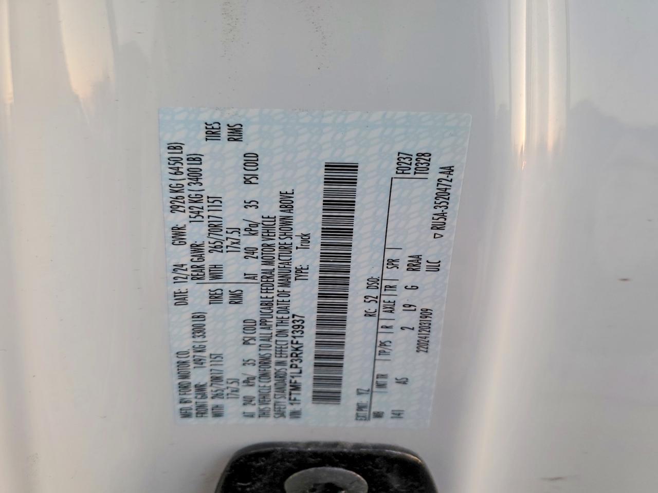2024 Ford F150 xl