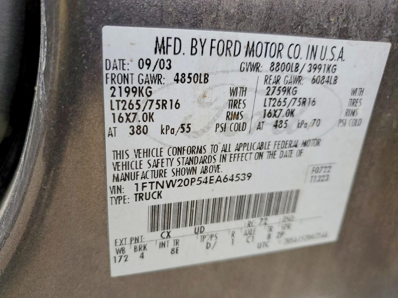 2004 Ford F250 Super Duty