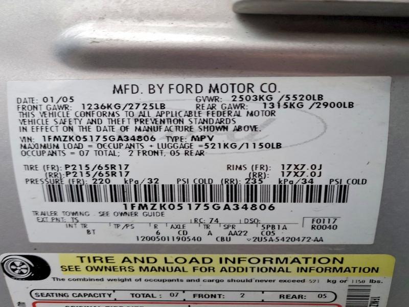 2005 Ford Freestyle sel