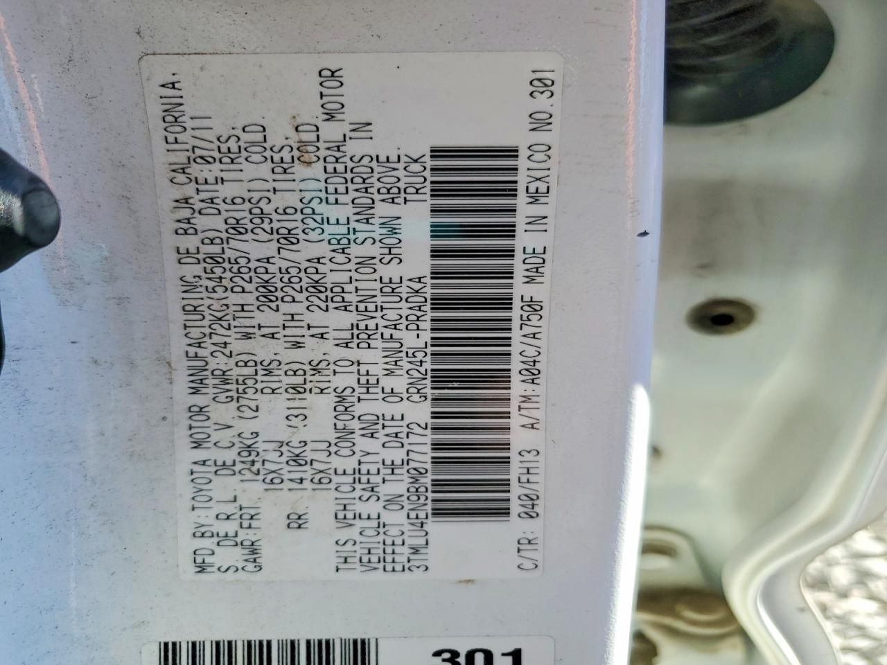 2011 Toyota Tacoma Double Cab