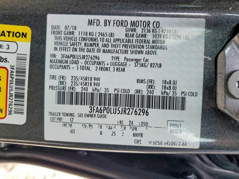 2018 Ford Fusion se Hybrid