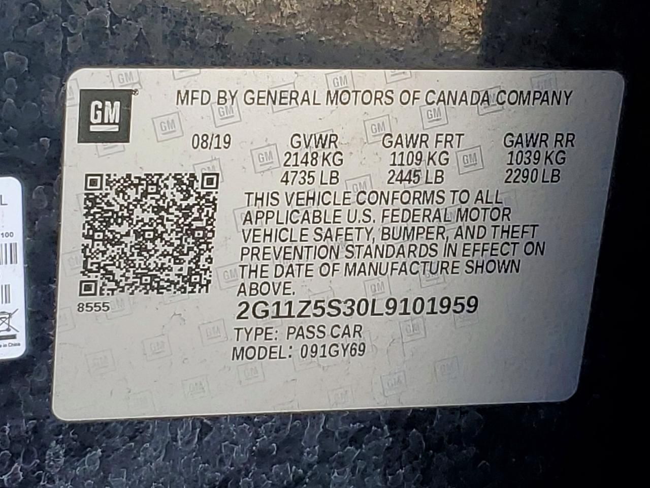 2020 Chevrolet Impala lt