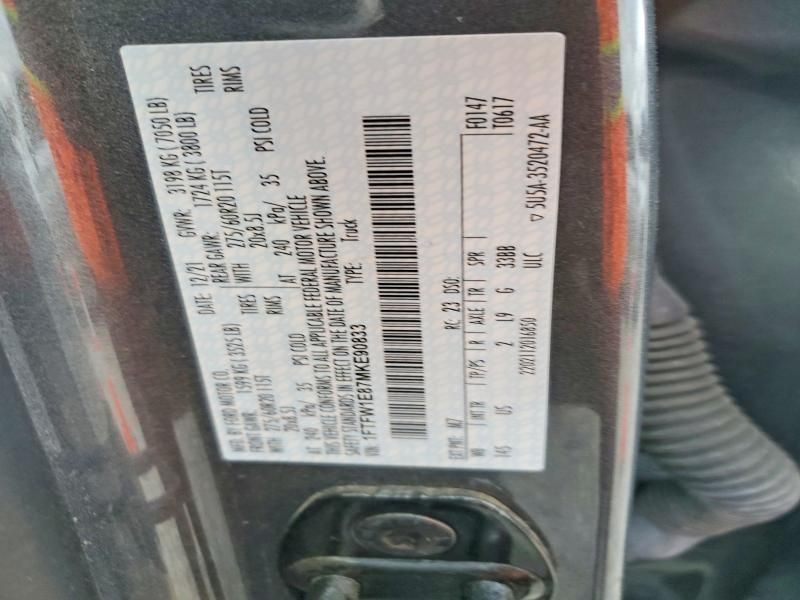 2021 Ford F150 Supercrew