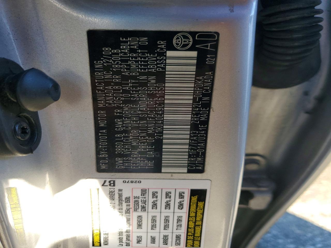 2009 Toyota Corolla Matrix