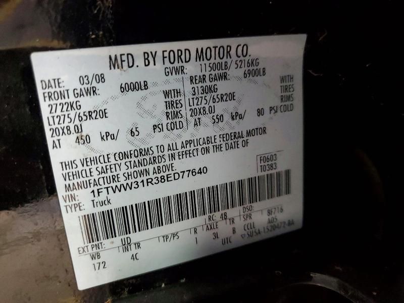 2008 Ford F350 srw Super Duty