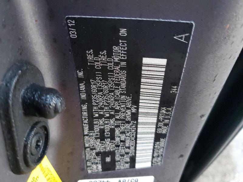 2012 Toyota Sienna xle