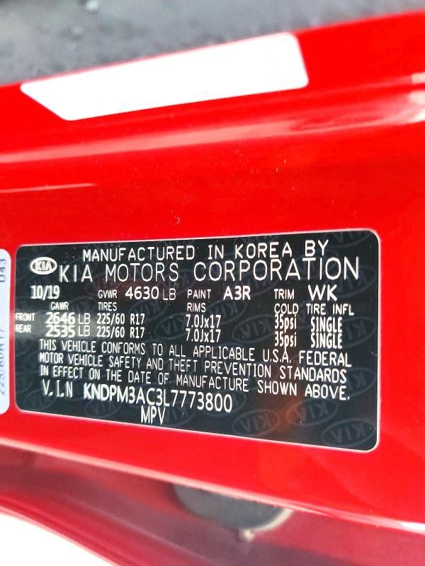 2020 KIA Sportage lx