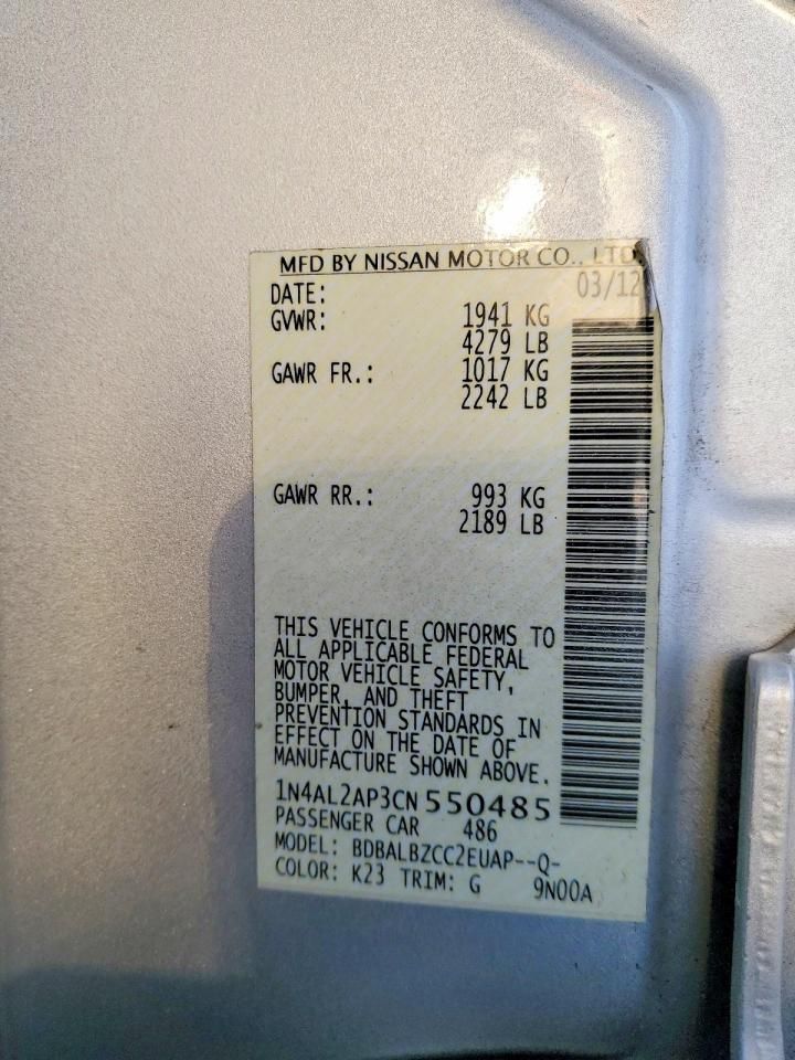 2012 Nissan Altima Base