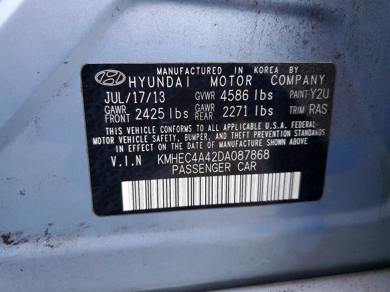 2013 Hyundai Sonata Hybrid