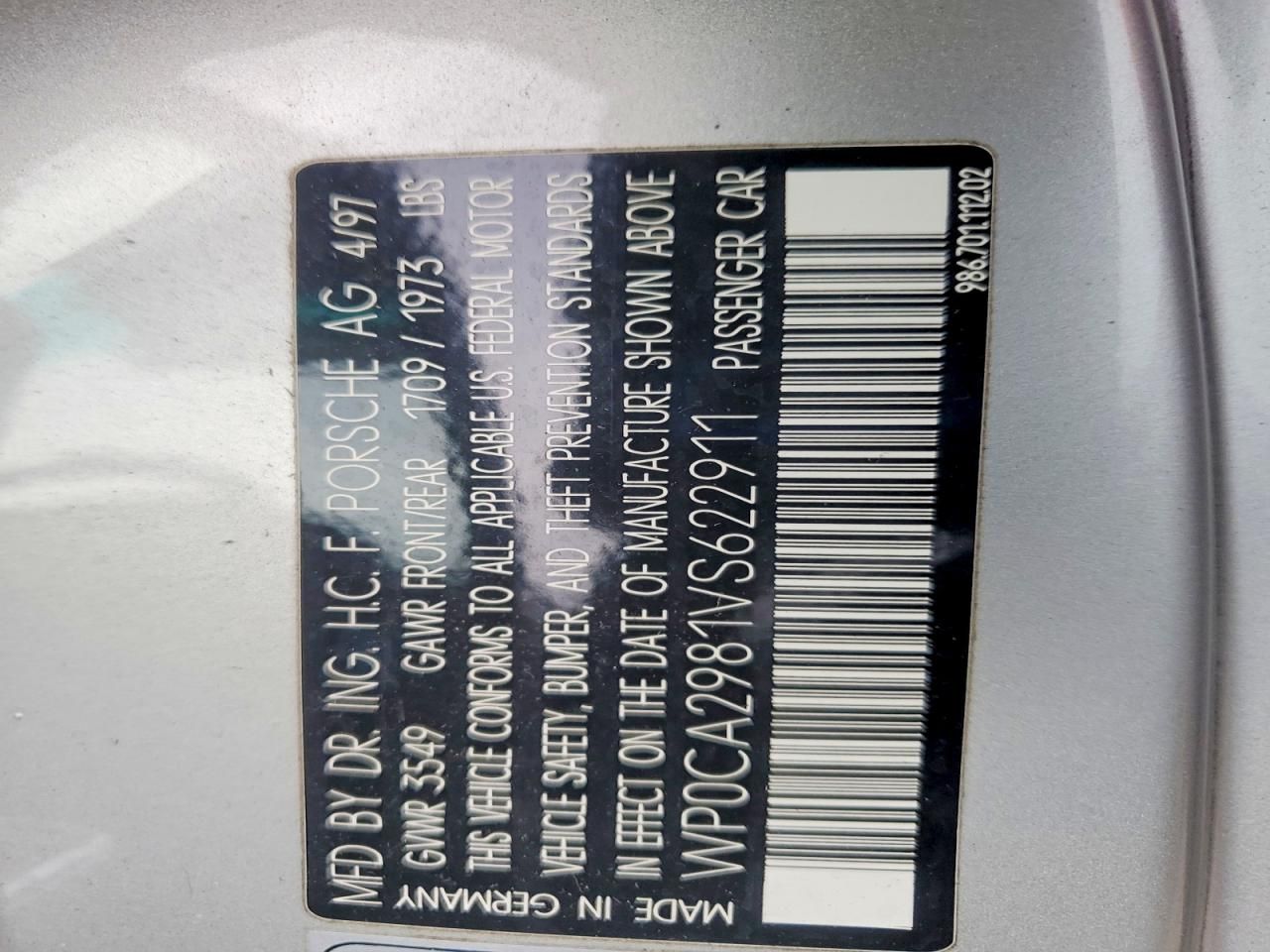 1997 Porsche Boxster