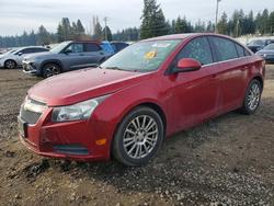 Salvage cars for sale from Copart Spanaway, WA: 2013 Chevrolet Cruze eco