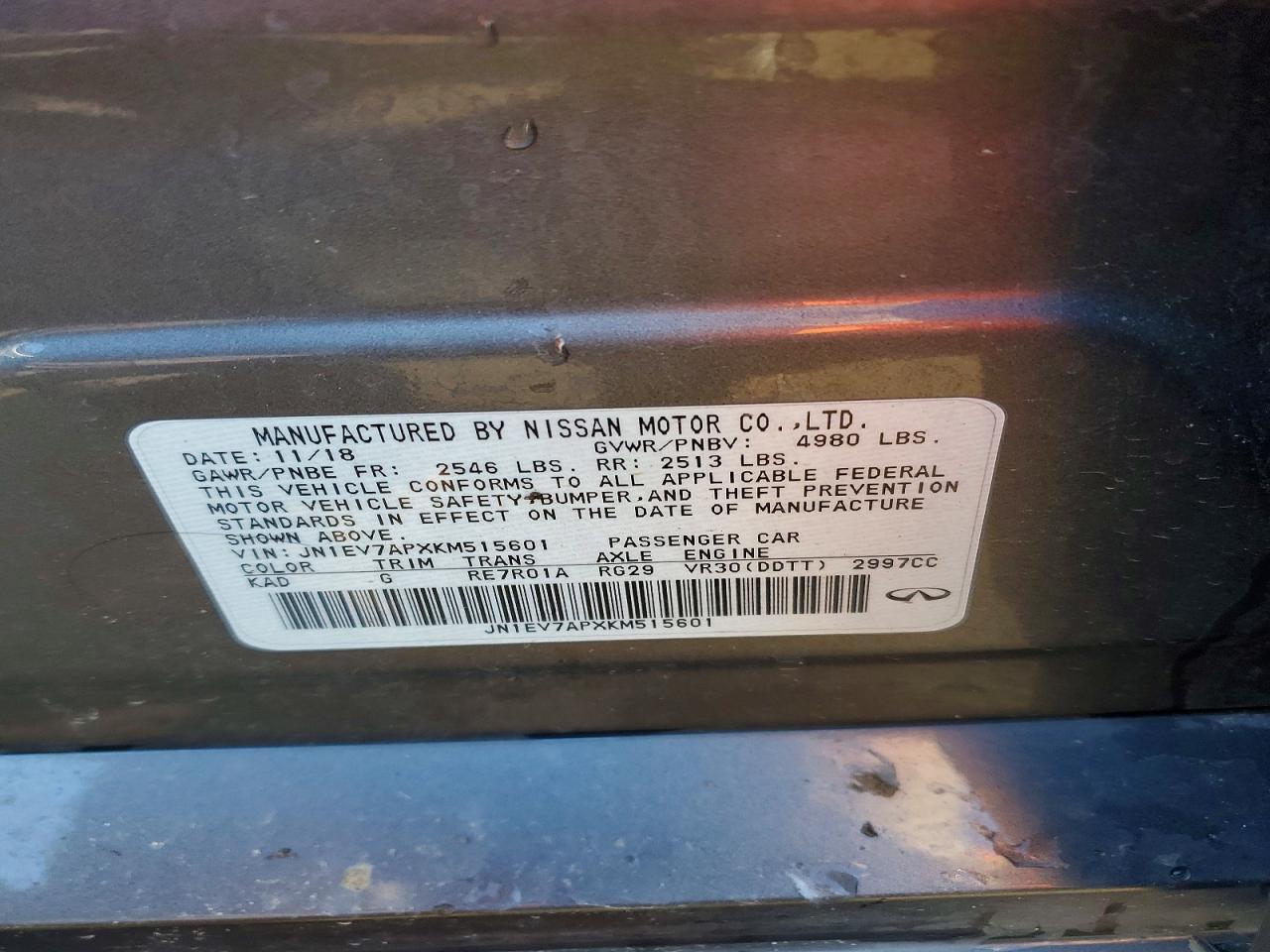 2019 Infinity Q50 Luxe