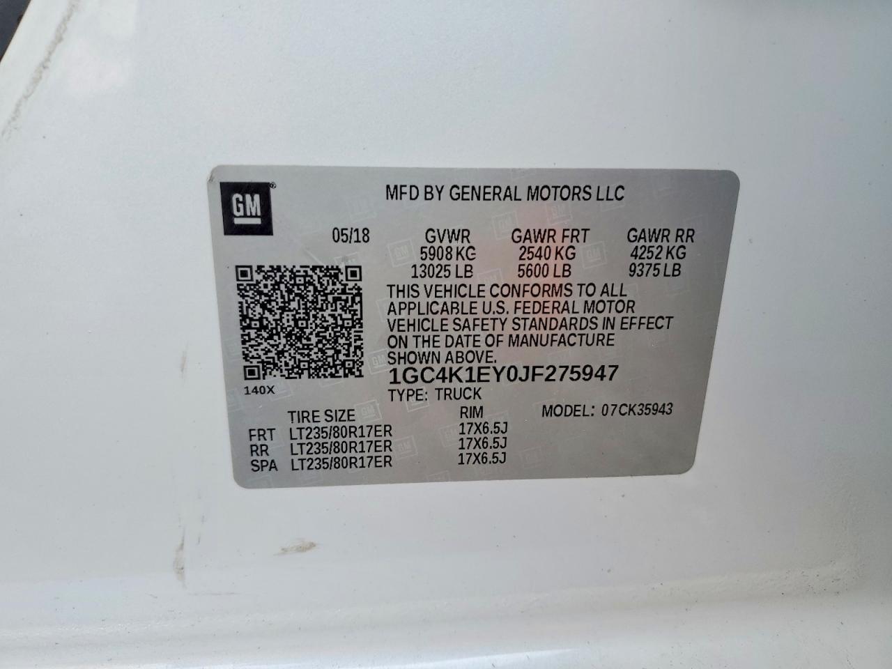 2018 Chevrolet Silverado Flatbed Truck