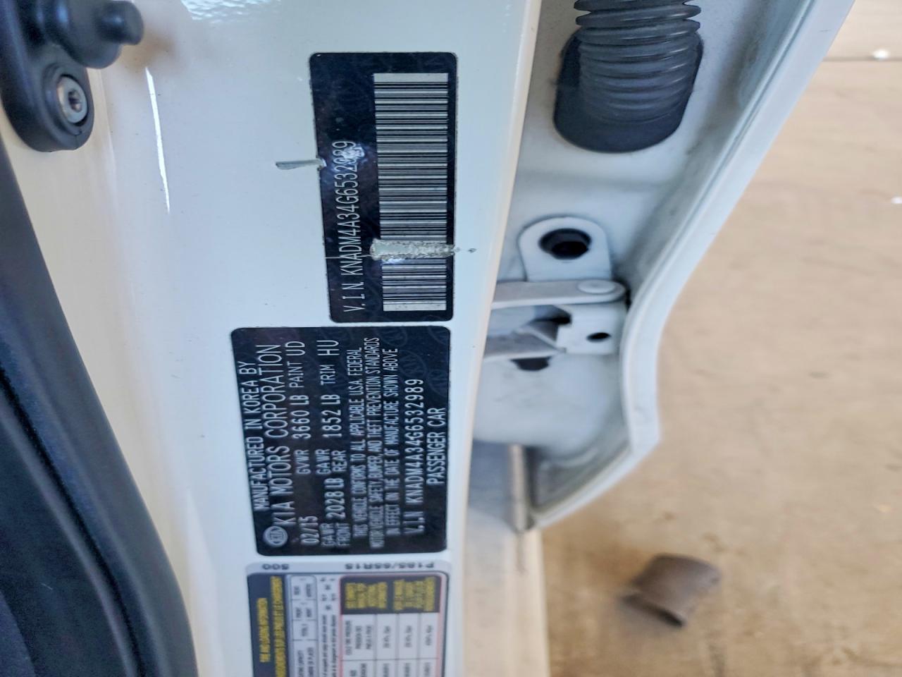 2016 KIA Rio lx
