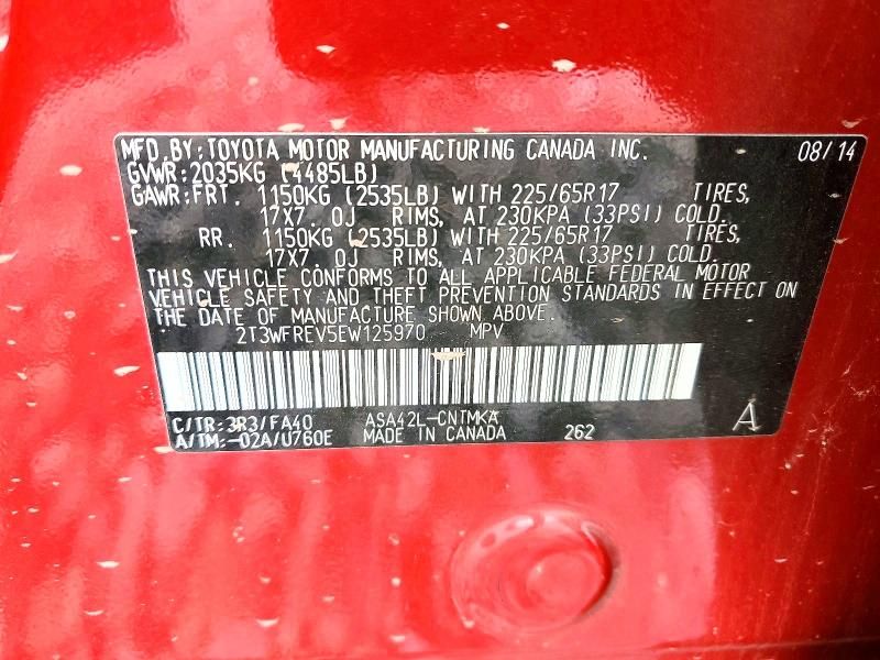 2014 Toyota Rav4 xle