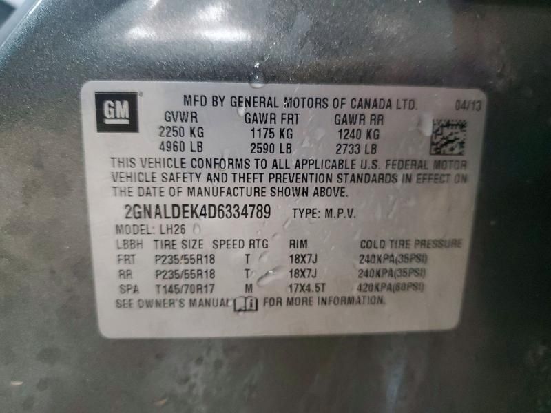 2013 Chevrolet Equinox lt