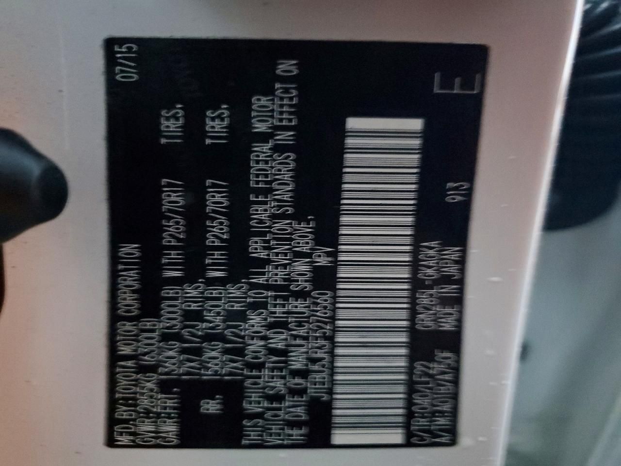 2015 Toyota 4runner Sr5/sr5 Premium