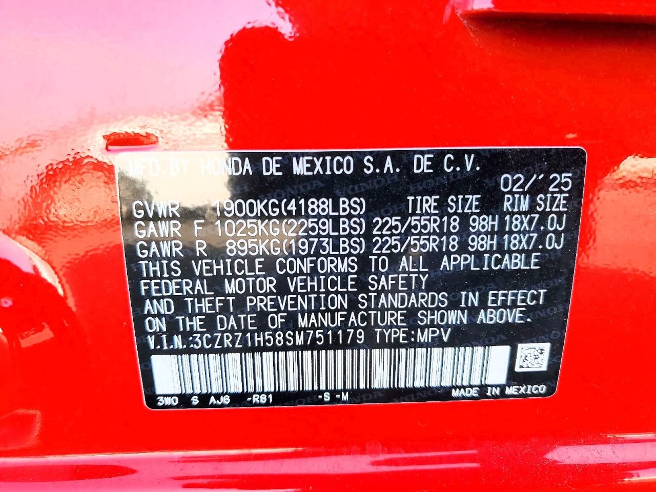 2025 Honda Hr-v Sport