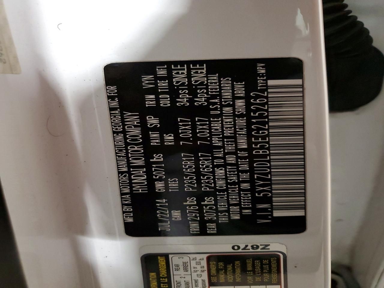 2014 Hyundai Santa fe Sport