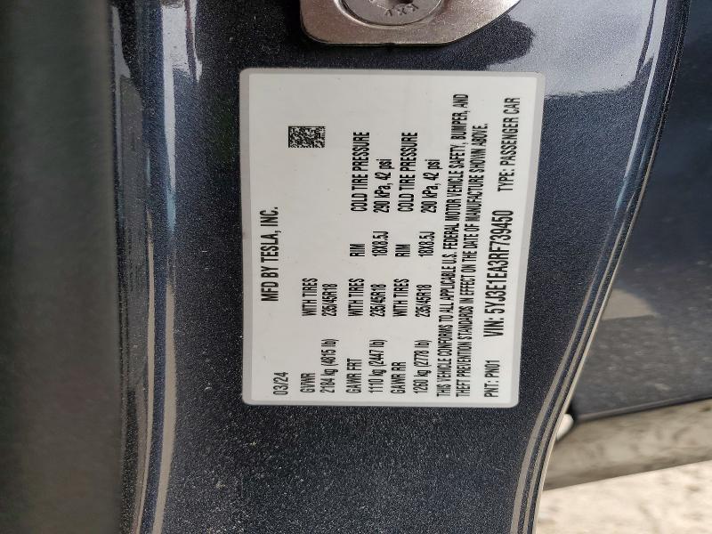 2024 Tesla Model 3 awd W/long r