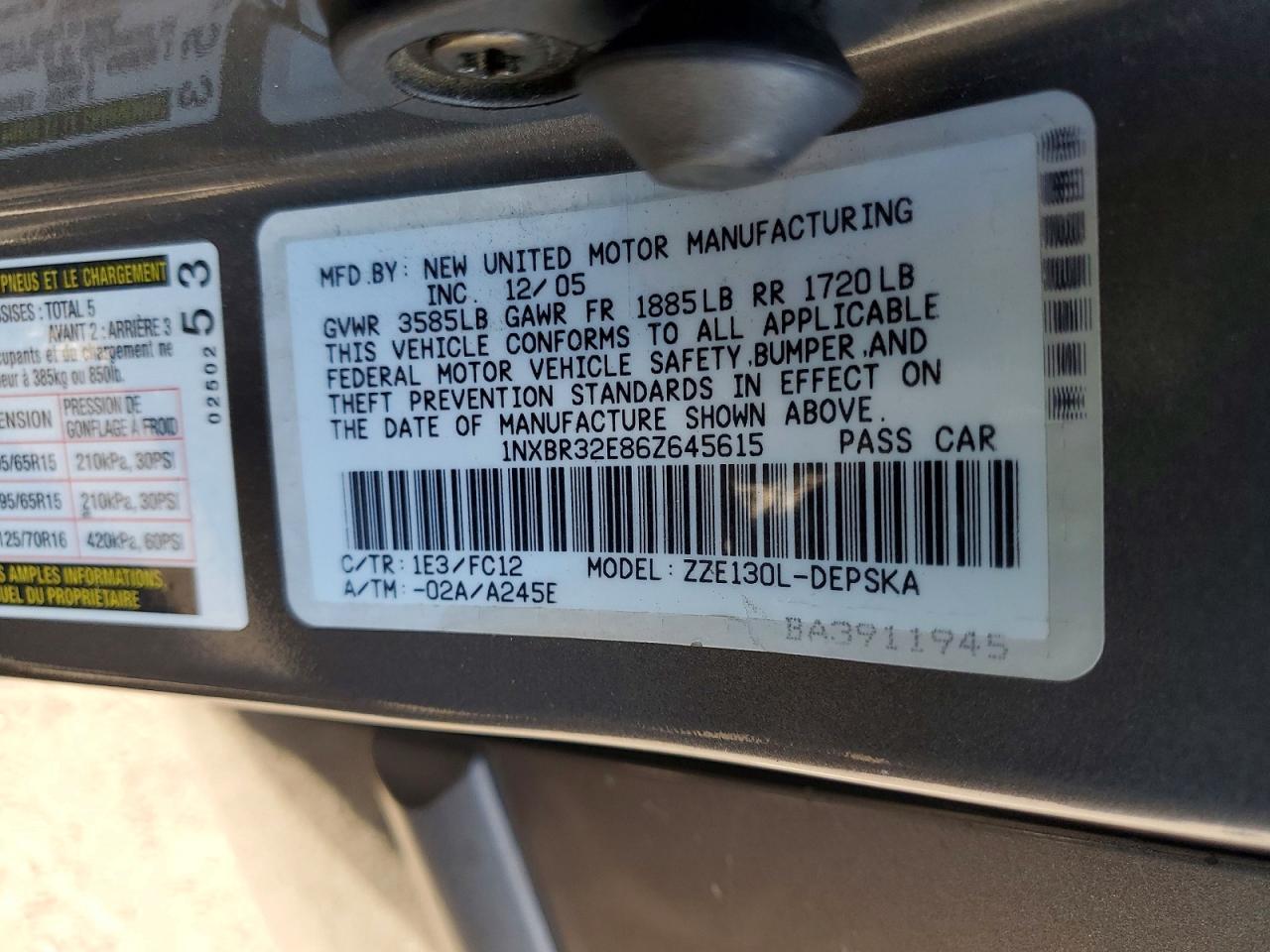 2006 Toyota Corolla ce