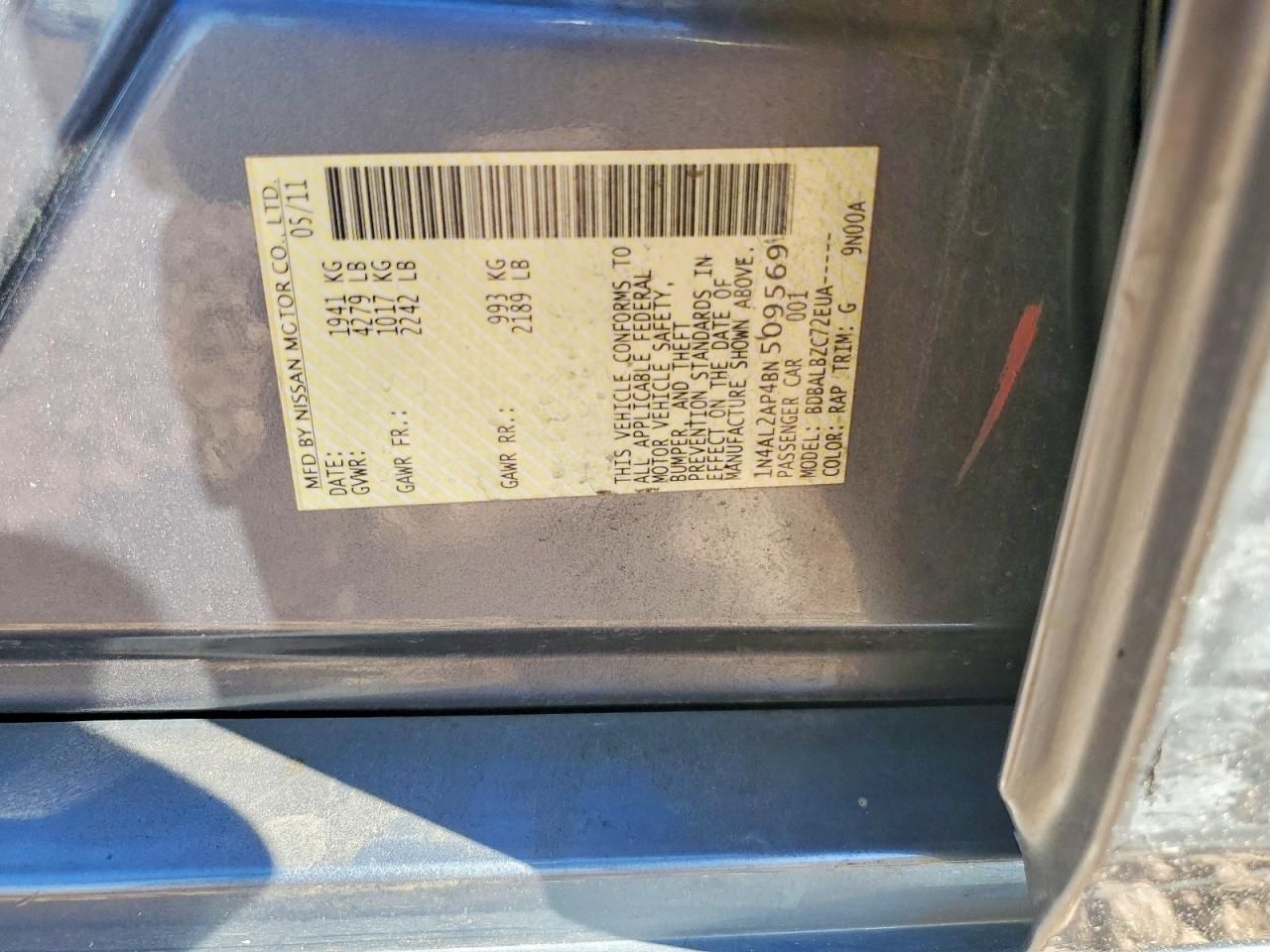 2011 Nissan Altima Base