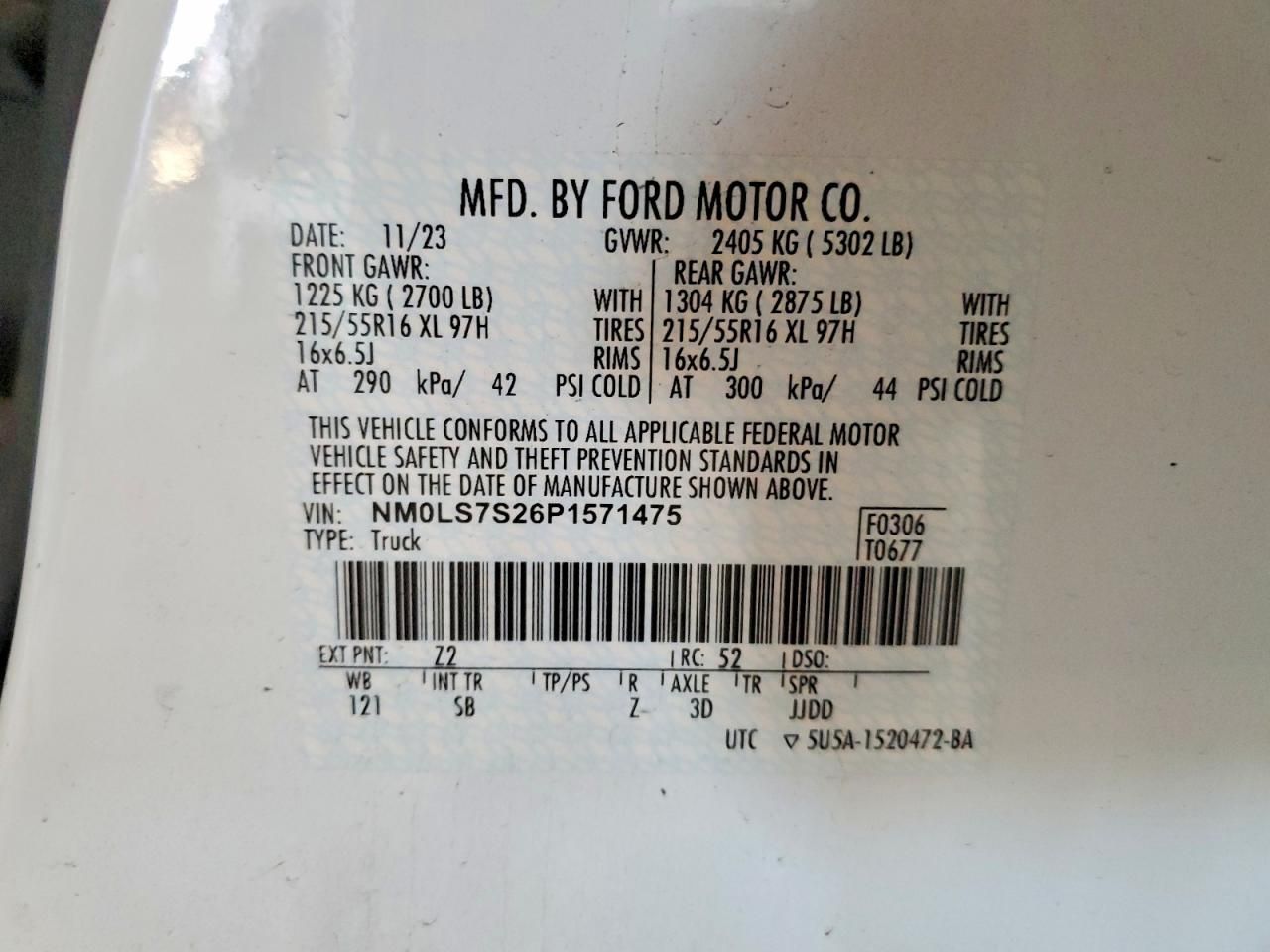 2023 Ford Transit Conne