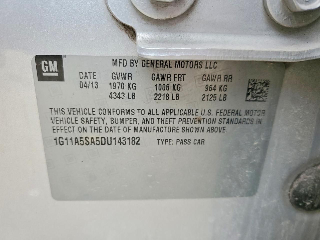 2013 Chevrolet Malibu ls