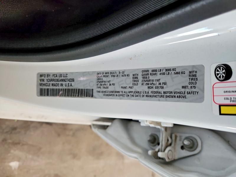 2022 Dodge Ram 1500 big Horn/lone Star