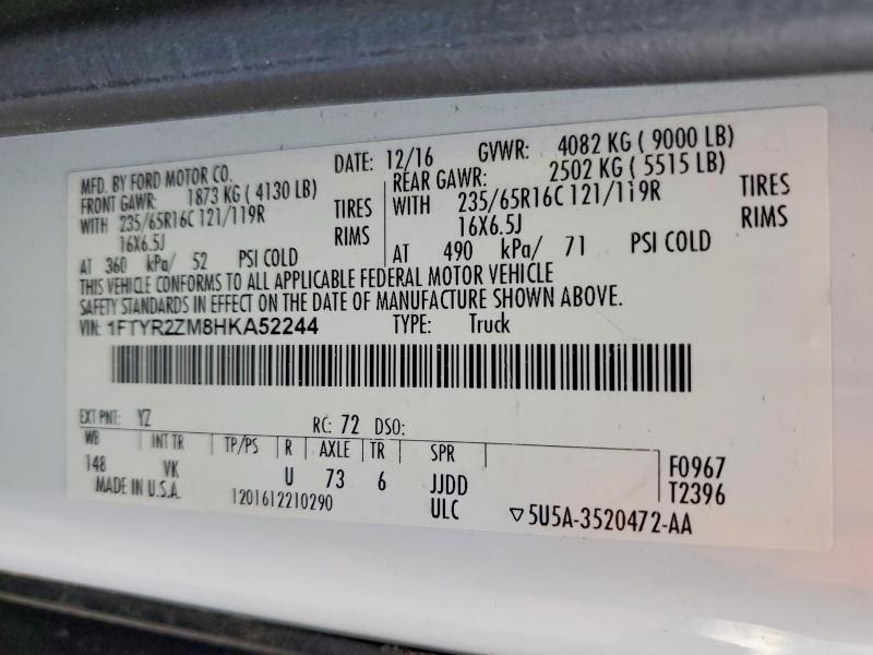 2017 Ford Transit 250 Delivery Van