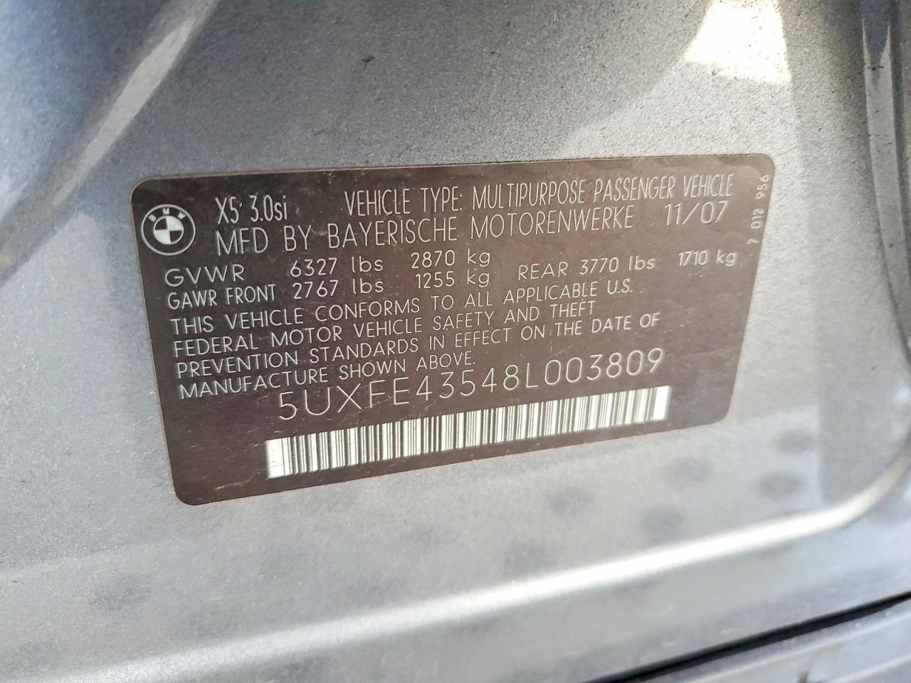 2008 BMW X5 3.0i