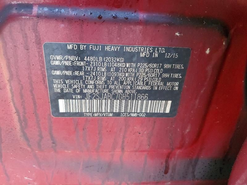 2016 Subaru Forester 2.5i