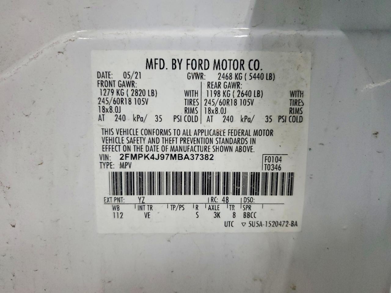 2021 Ford Edge sel