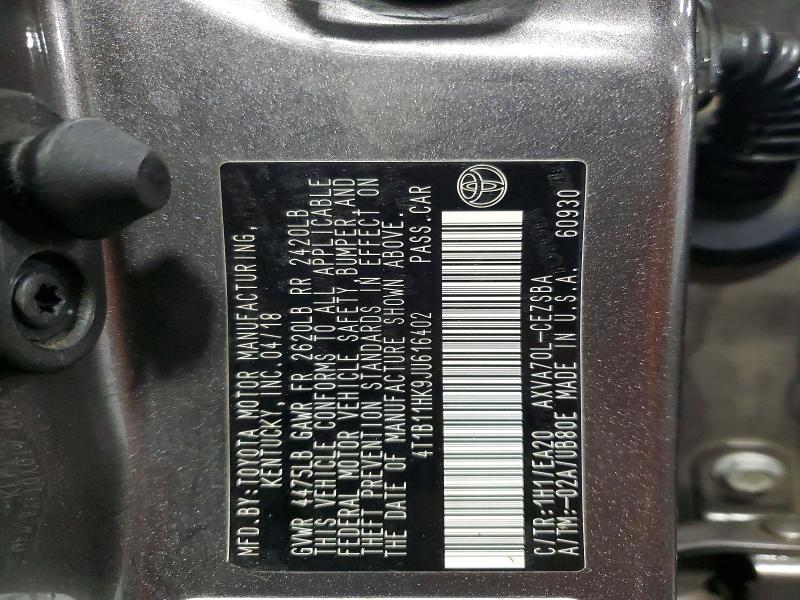 2018 Toyota Camry l