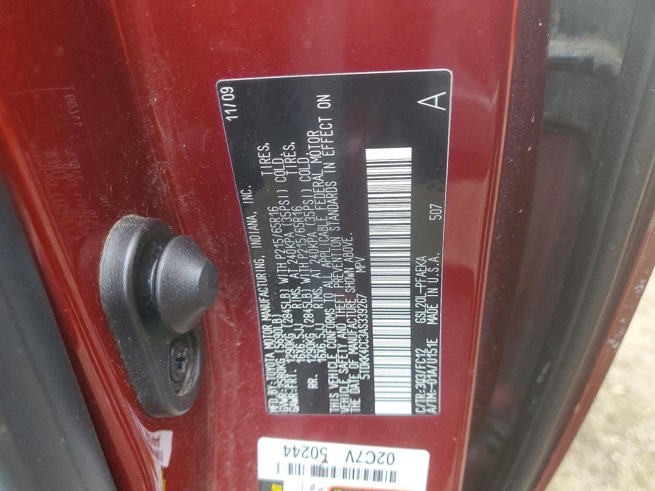 2010 Toyota Sienna ce