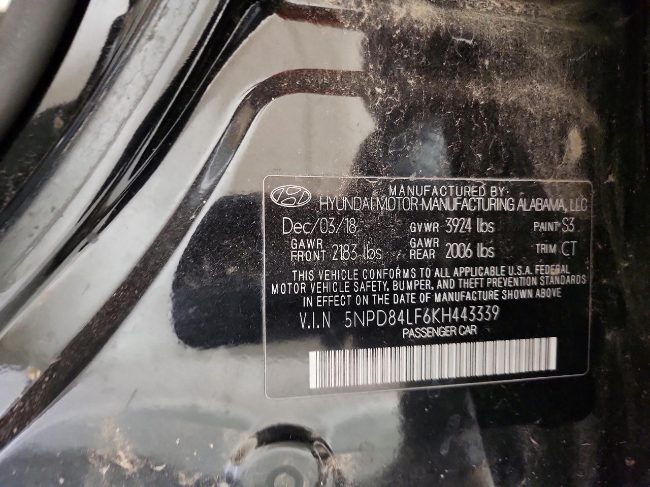2019 Hyundai Elantra sel