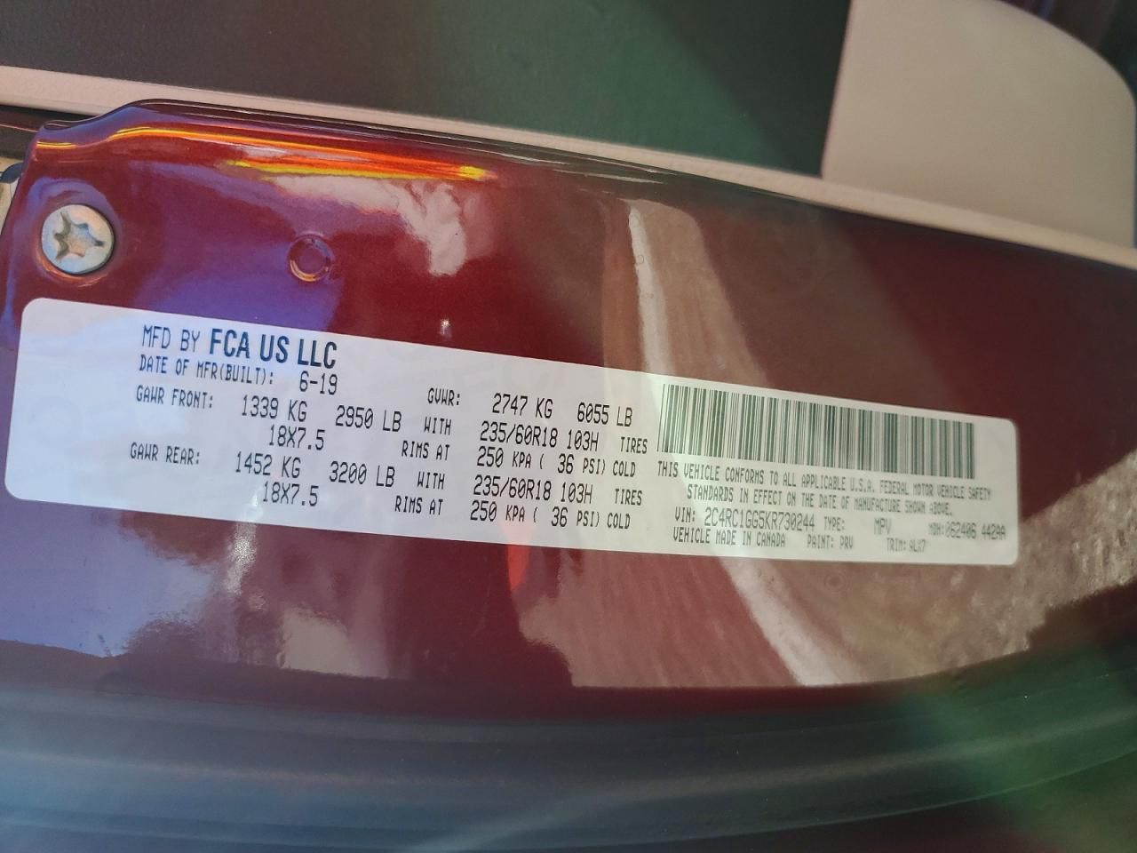 2019 Chrysler Pacifica Limited