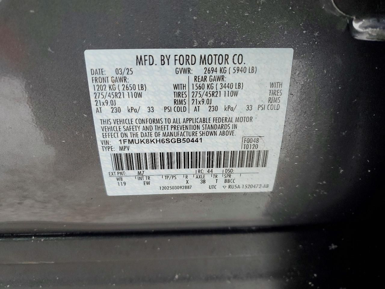 2025 Ford Explorer St-line