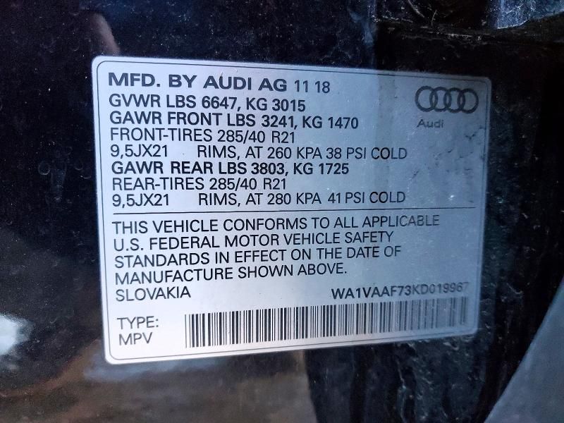 2019 Audi Q7 Prestige