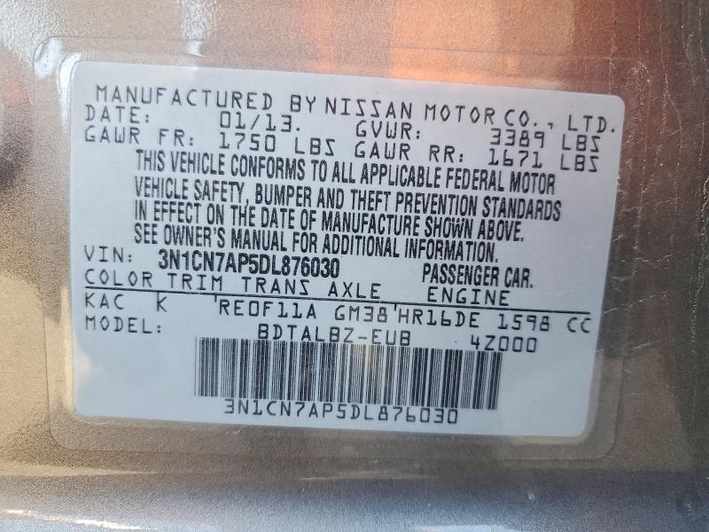 2013 Nissan Versa s