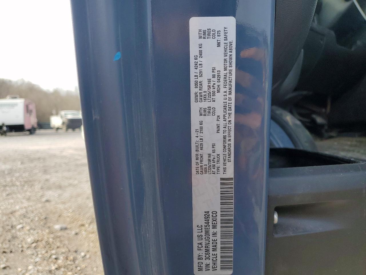 2021 Dodge RAM Promaster 3500 3500 High