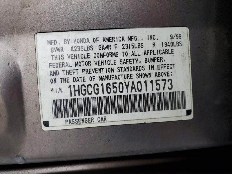 2000 Honda Accord ex