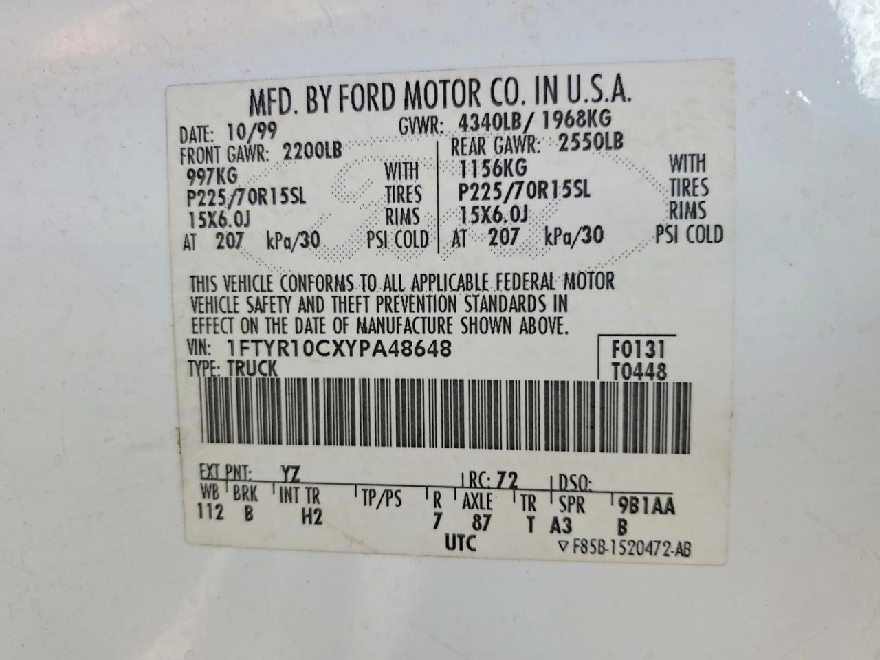 2000 Ford Ranger