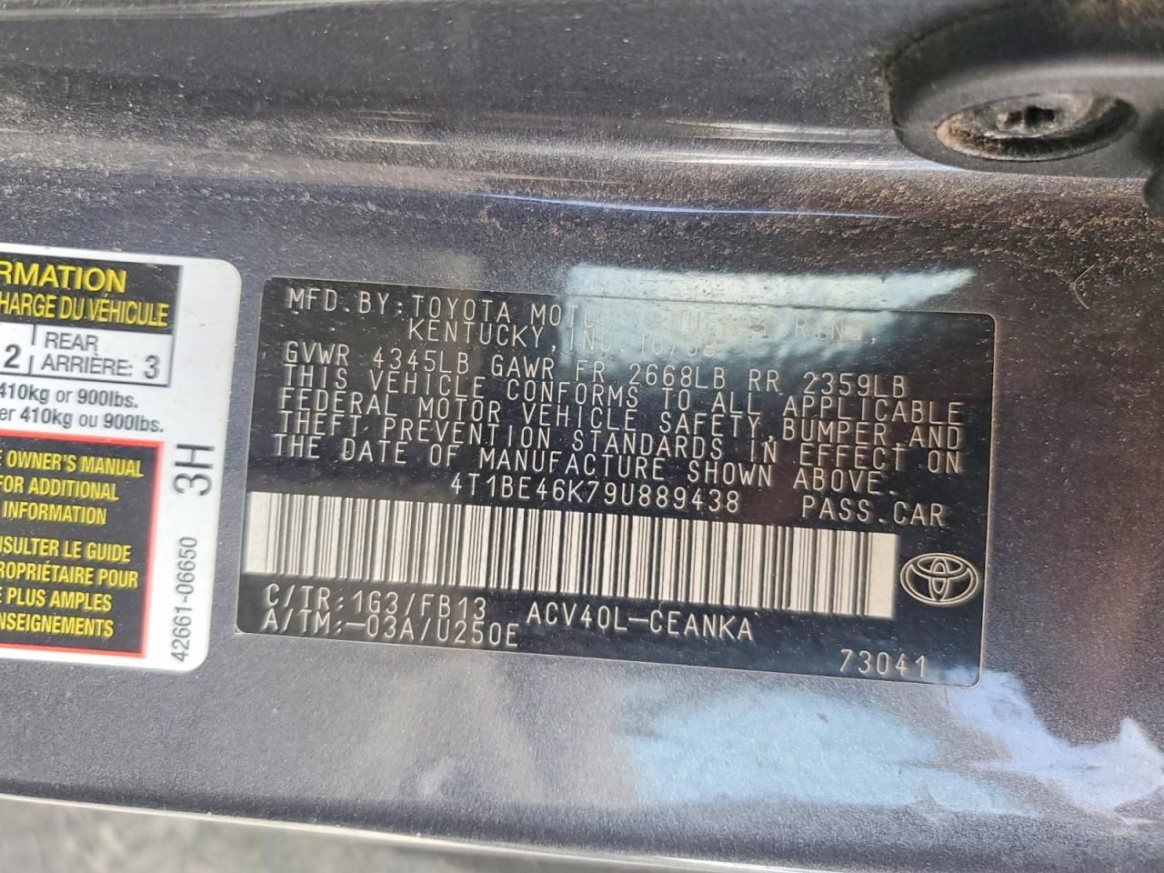 2009 Toyota Camry Base