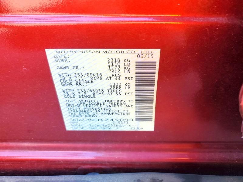 2015 Nissan Murano s