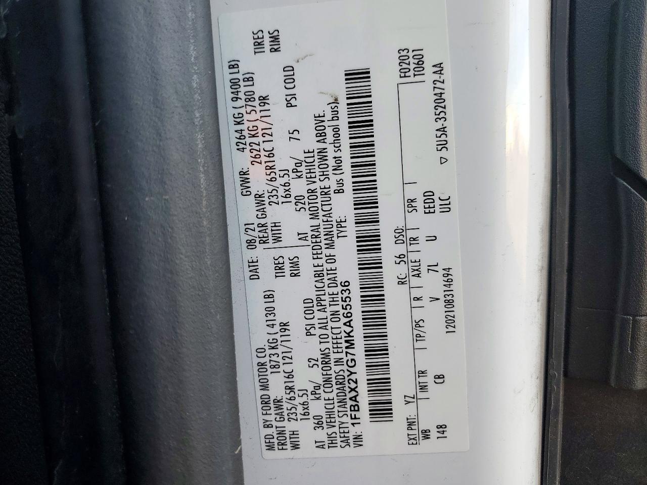 2021 Ford Transit T-350