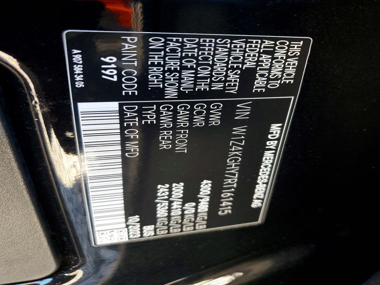 2024 Mercedes-Benz Sprinter 2500
