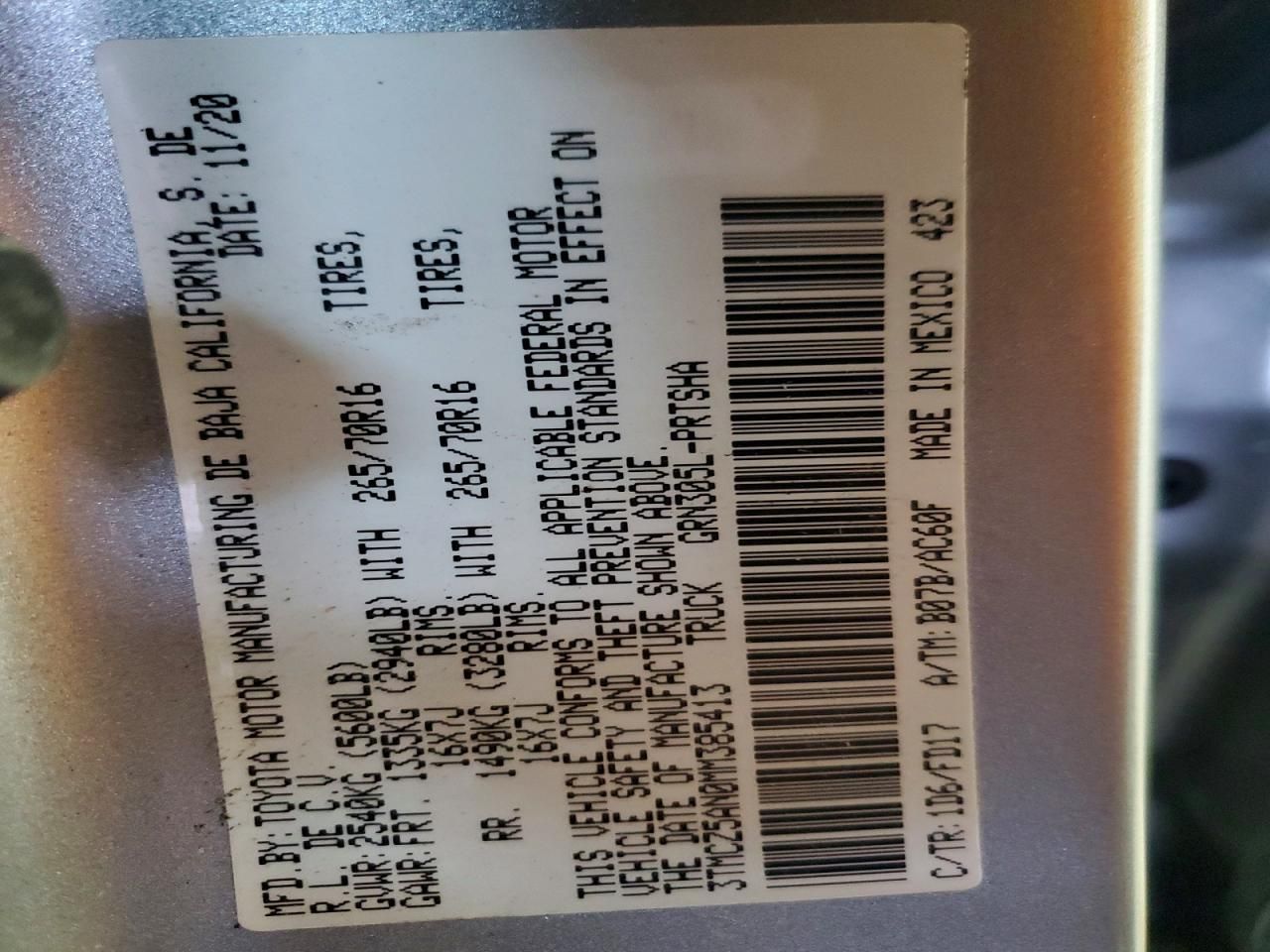 2021 Toyota Tacoma TRD OFF-Road