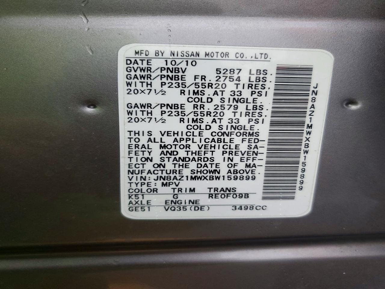2011 Nissan Murano s