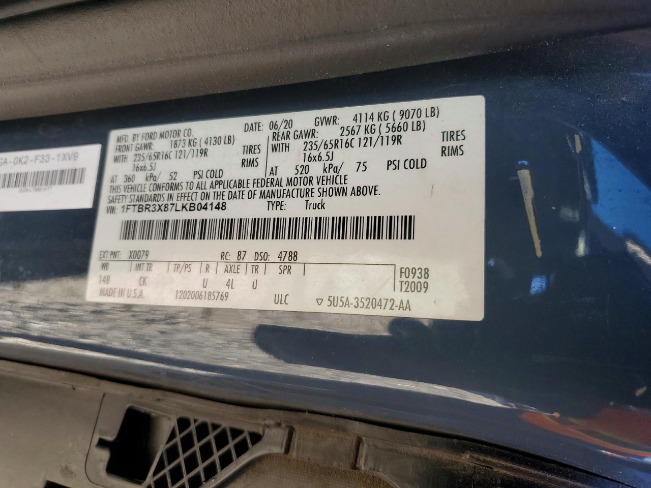 2020 Ford Transit T-250 Delivery Van